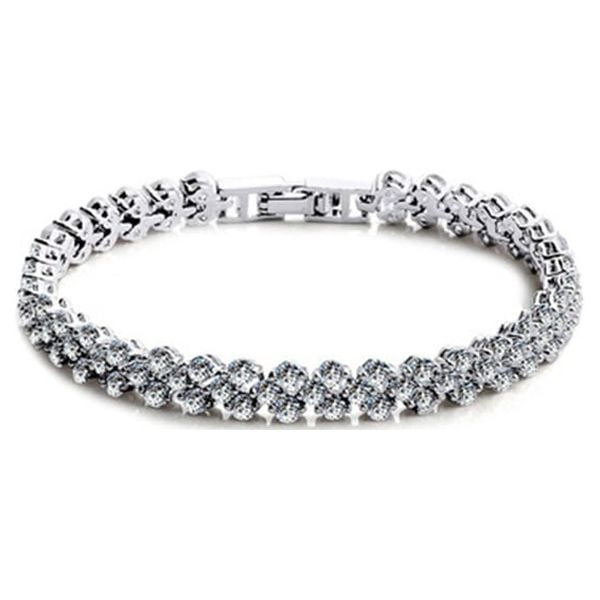 Fiecerwolf Crystal Diamond Bracelet in Sterling Silver