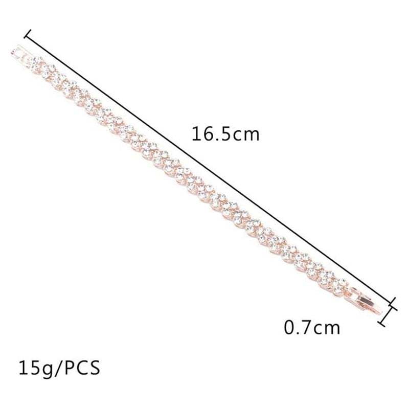 Fiecerwolf Crystal Diamond Bracelet in Sterling Silver