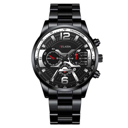 JIaleilei Fashion Sport Men's Stainless Steel Case Steel Band Quartz Analog Wrist Watch A1000m-1bvt